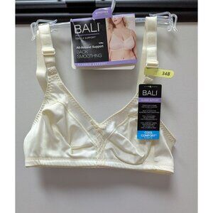 BALI Ivory Back-Smoothing Double-Support Wirefree Bra